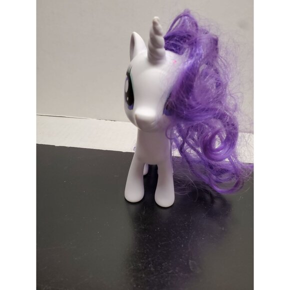 My Little Pony Rarity Unicorn Toy With Purple Hair & White Body - Picture 2 of 7